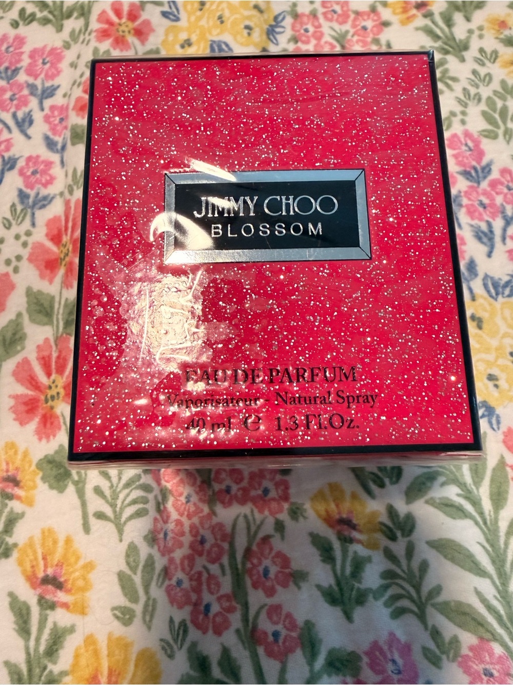 Jimmy Choo Pink Glitter Perfume Box